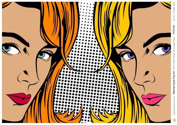 Posh Chalk Deluxe Decoupage MESMER-EYES POP ART