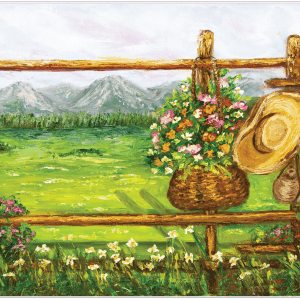 Belles & Whistles Rice Decoupage A1 Painted Terrain 59.4 x 84.1 cm
