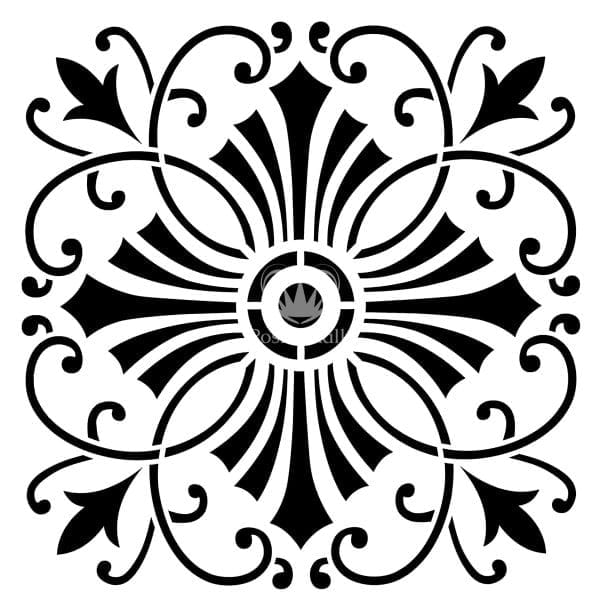 Posh Chalk stencil Posh Cross 50x50cm