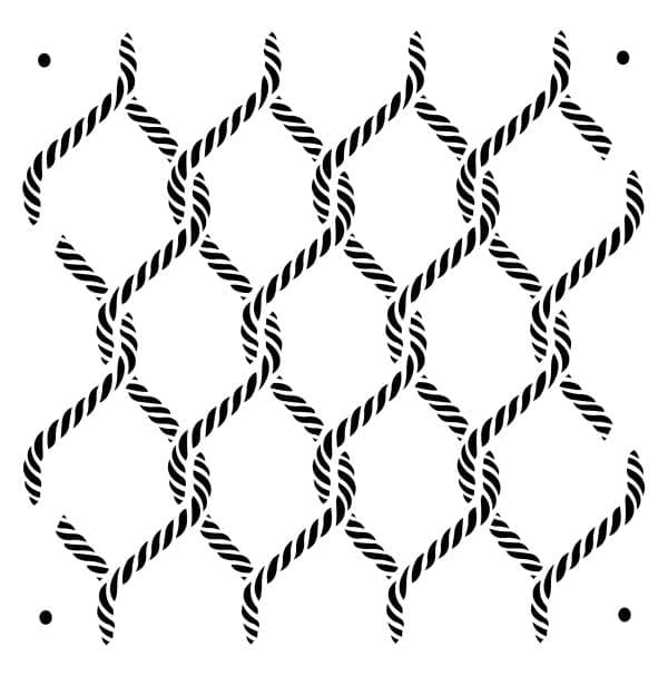 Posh Chalk stencil Posh Knots 60x60cm