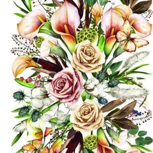 Belles & Whistles Transfer Savi's Bouquet 61 x 81 cm