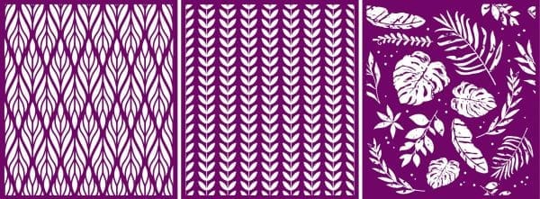 Belles and Whistles Silkscreen stencil Botanical 20x25cm - slightly adhesive - reusable - Image 4