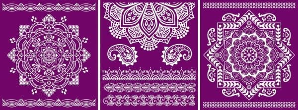 Belles and Whistles Silkscreen stencil Mandala 20x25cm - slightly adhesive - reusable - Image 4