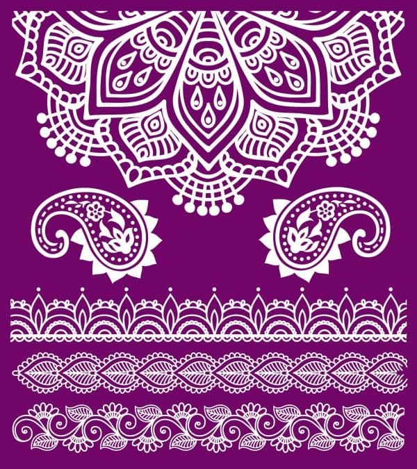 Belles and Whistles Silkscreen stencil Mandala 20x25cm - slightly adhesive - reusable - Image 3