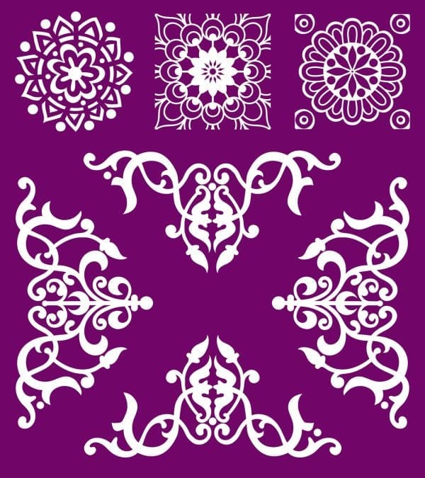 Belles and Whistles Silkscreen stencil Mosaic 20x25cm - slightly adhesive - reusable - Image 3