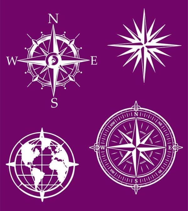 Belles and Whistles Silkscreen stencil Nautical 20x25cm - slightly adhesive - reusable - Image 2