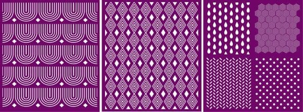 Belles and Whistles Silkscreen Stencil Patterns 20x25cm - slightly adhesive - reusable - Image 4