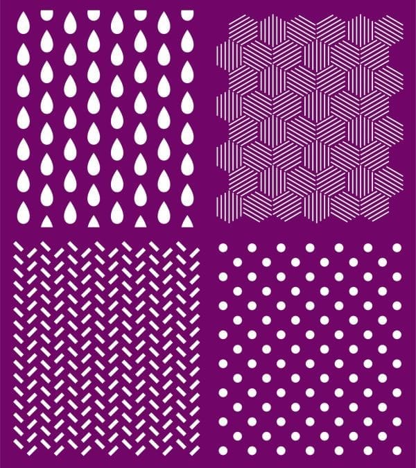 Belles and Whistles Silkscreen Stencil Patterns 20x25cm - slightly adhesive - reusable