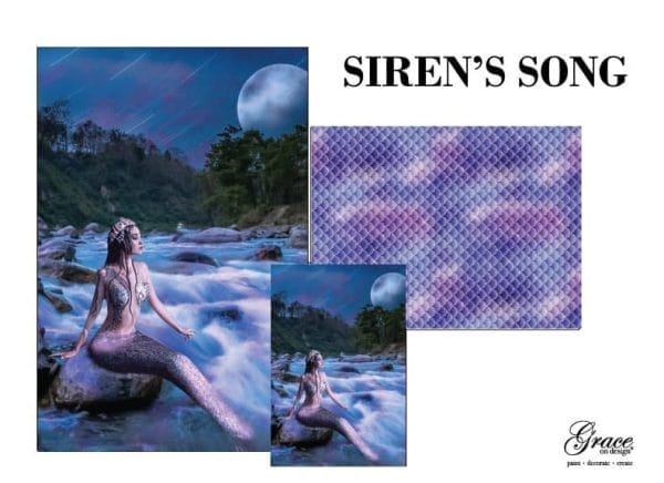 Grace on Design decoupage paper "Siren's Song" set of 3