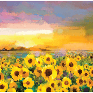 Belles & Whistles Rice Decoupage A1 Sunflower Sunset 59.4 x 84.1 cm