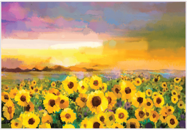 Belles & Whistles Rice Decoupage A1 Sunflower Sunset 59.4 x 84.1 cm