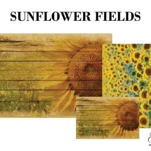 Grace on Design decoupage paper "Sunflower Fields" set of 3