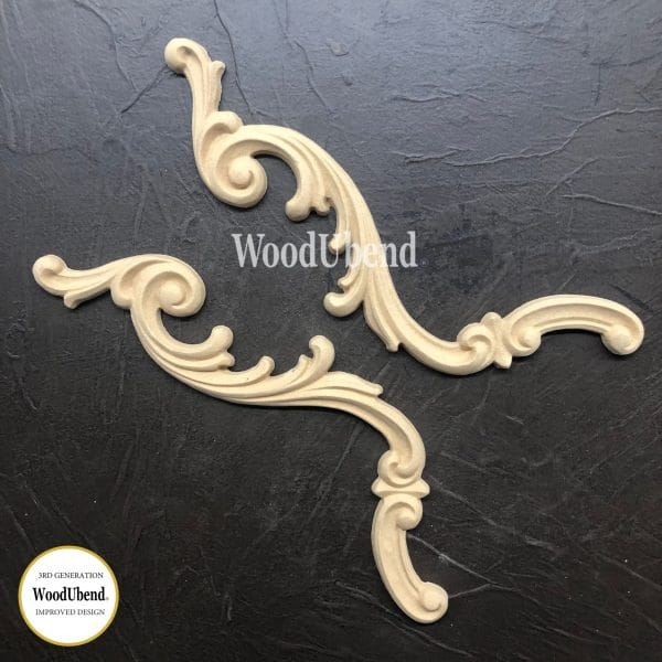WoodUbend Scrolls WUB1309 25x8cm - Pair