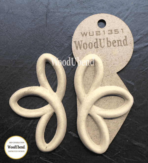 WoodUbend Decorative Plume WUB1351 9.6x6cm - Pair - Image 2