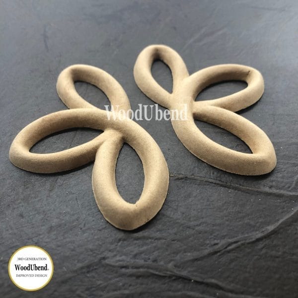 WoodUbend Decorative Plume WUB1351 9.6x6cm - Pair - Image 3