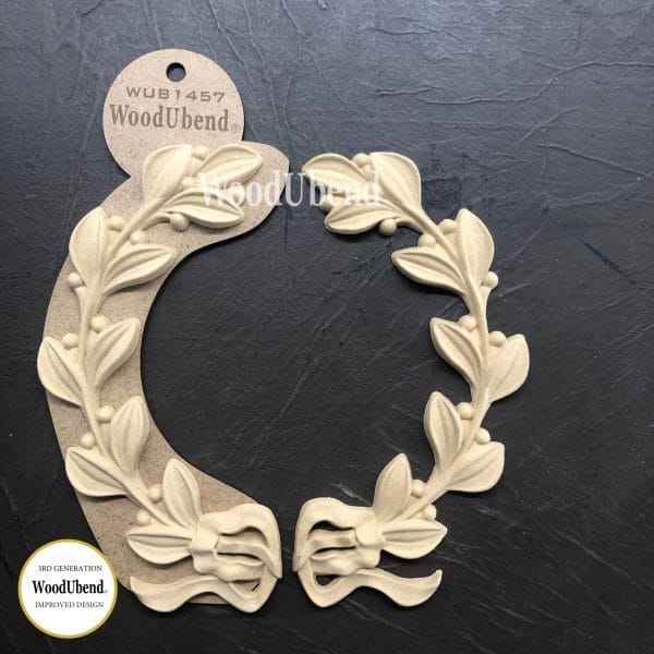 WoodUbend Wreath WUB1457 (pair) 20.5x20.5cm - Image 2