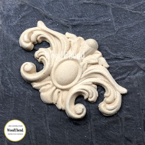 WoodUbend Decorative Plume WUB1667 7.5x5cm