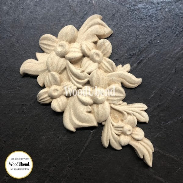 WoodUbend Flower / Blume Garland WUB1674 11x6.5cm