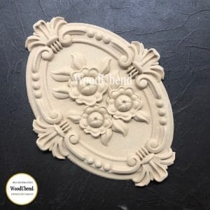 WoodUbend Flower / Blume Plaque WUB2097 20x15cm