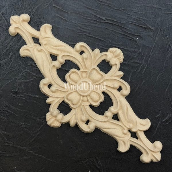 WoodUbend Applique Medium Floral Centrepieces WUB2109 26 X 13 X 0.7 cm