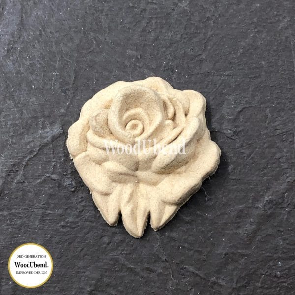 WoodUbend Small Rose WUB0342 3.5x3.5cm