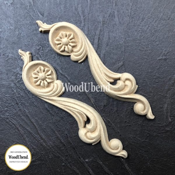 WoodUbend Scrolls WUB0364-5 12x3cm - Pair