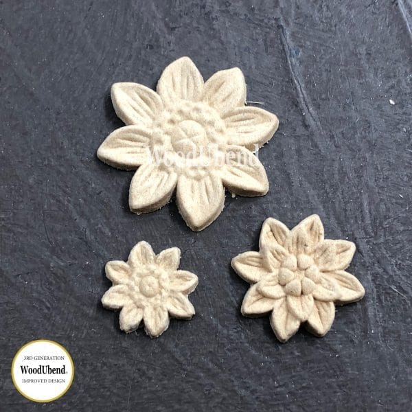 WoodUbend Flower Set WUB0464 5.5x4.5cm