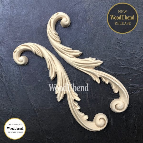 WoodUbend Scrolls WUB6006 20.7x7cm - Pair