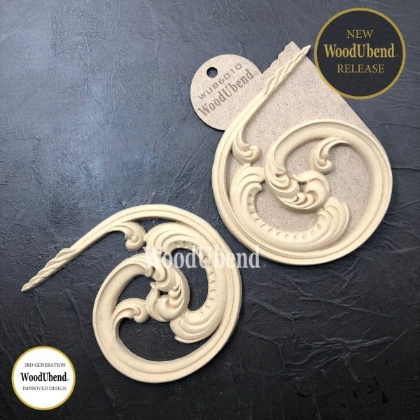 WoodUbend Ornate Scrolls WUB6010 14x15.5cm - Pair - Image 2