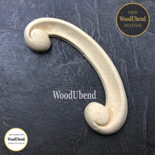 WoodUbend Simple Scrolls WUB6027 4.5x10.3cm