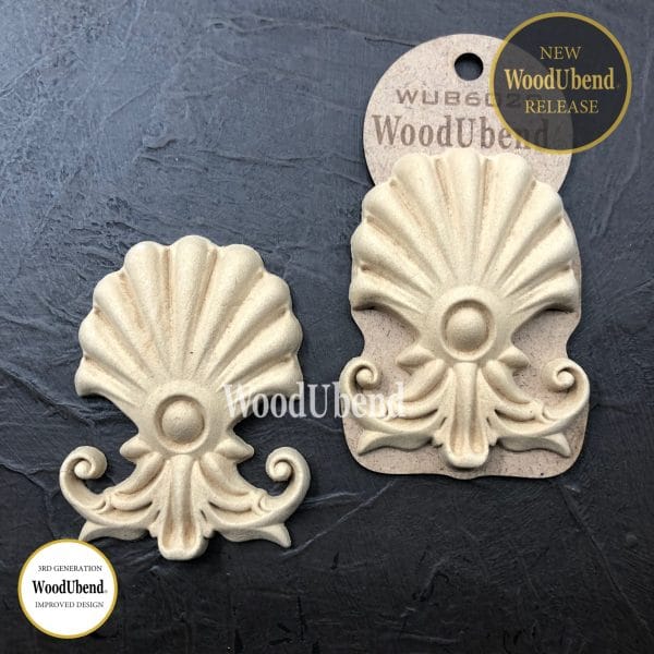 WoodUbend Shell / Shell Plume WUB6029 9.2x7cm - Image 2