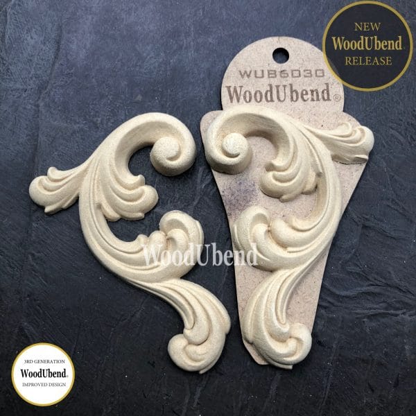 WoodUbend Scrolls WUB6030 12.5x8cm - Pair - Image 2