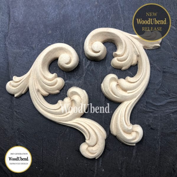 WoodUbend Scrolls WUB6030 12.5x8cm - Pair