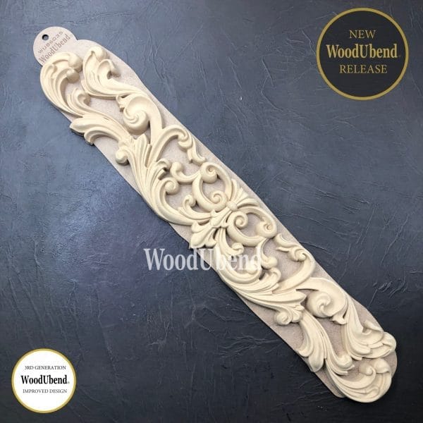 WoodUbend Decorative Pediment WUB6035 11x61.5cm - Image 2