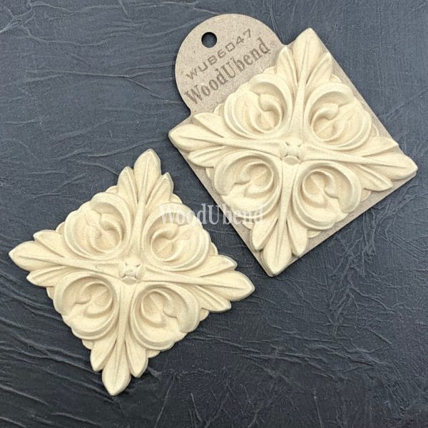 WoodUbend Square Floral Centrepiece JMM WUB6047 9 x 9 x 1 cm - Image 2