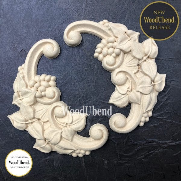 WoodUbend Vine Scrolls WUB6059 10x14.8cm - Pair