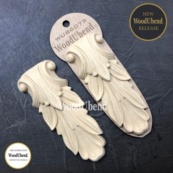 WoodUbend Leafy Corbel WUB6075 12.5x5cm - Image 2