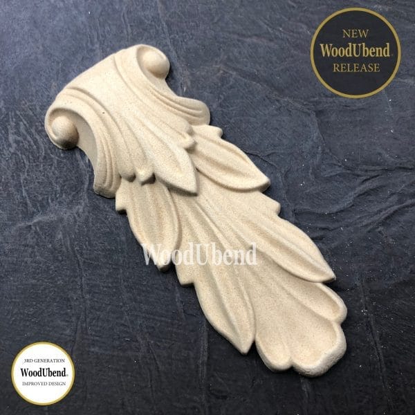 WoodUbend Leafy Corbel WUB6075 12.5x5cm