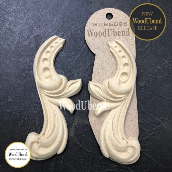 WoodUbend Decorative Scrolls WUB6096 14.5x6cm - Pair - Image 2