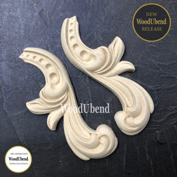 WoodUbend Decorative Scrolls WUB6096 14.5x6cm - Pair