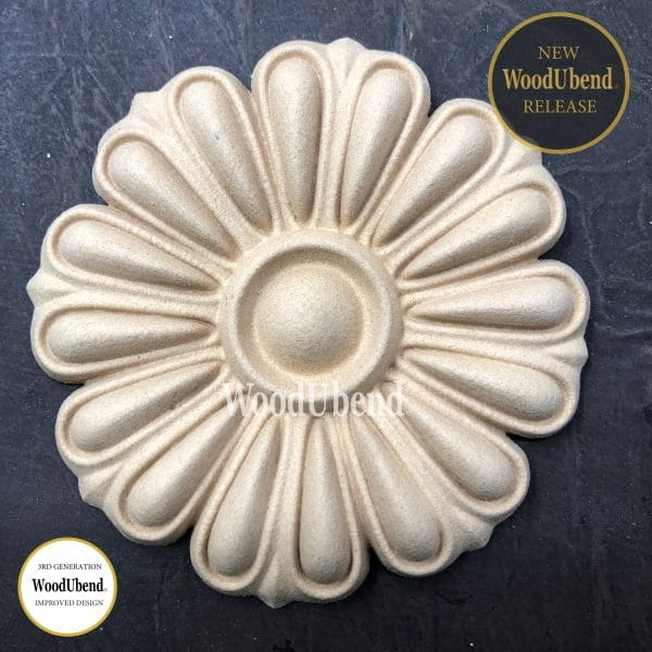 WoodUbend Rounded Flower / Flower Centerpiece WUB6099 10.2x10.2cm