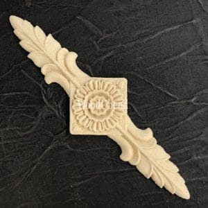 WoodUbend Applique Floral Centrepiece Plaques WUB6108 17 x 5.5 x 0.5 cm