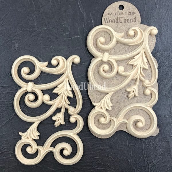 WoodUbend Applique Floral Lattices WUB6109 17.5 x 10.8 x 0.8 cm - Image 2