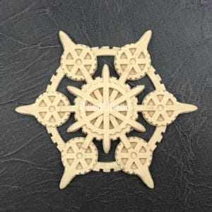 WoodUbend Applique Nautical Steampunk WUB6113 15.5 x 15.5 x 1 cm