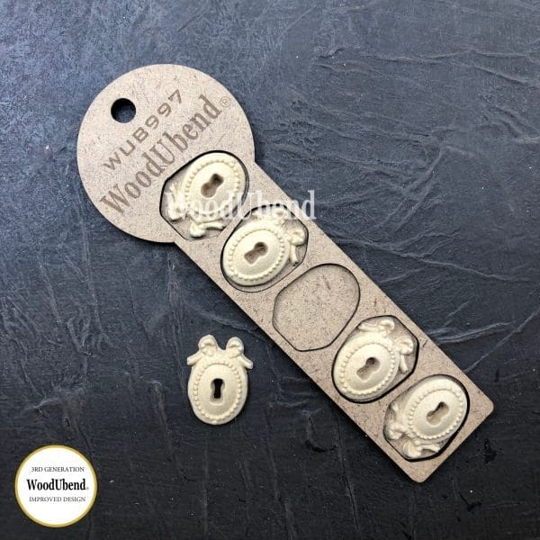 WoodUbend Keyholes WUB0997 3x3.5cm - Image 2