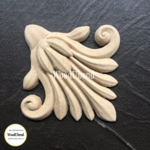 WoodUbend Decorative Plume WUBX1007 8x7.5cm