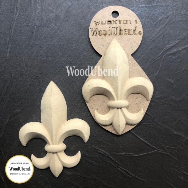 WoodUbend Fleur-De-Lis WUBX1011 11x8cm - Image 2