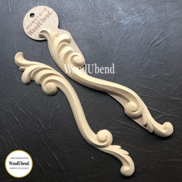 WoodUbend Scrolls WUBX1019 25.5x5.5cm - Pair - Image 2