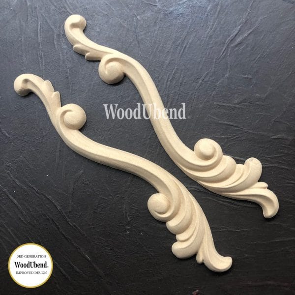 WoodUbend Scrolls WUBX1019 25.5x5.5cm - Pair