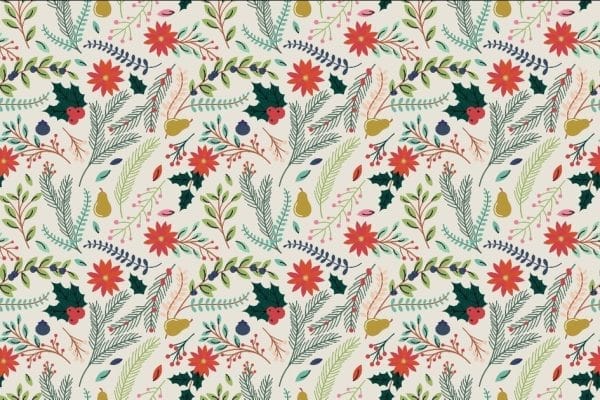 Grace on Design decoupage paper pattern "Winter Blues Greenery" size 30.48 cm x 45.72 cm